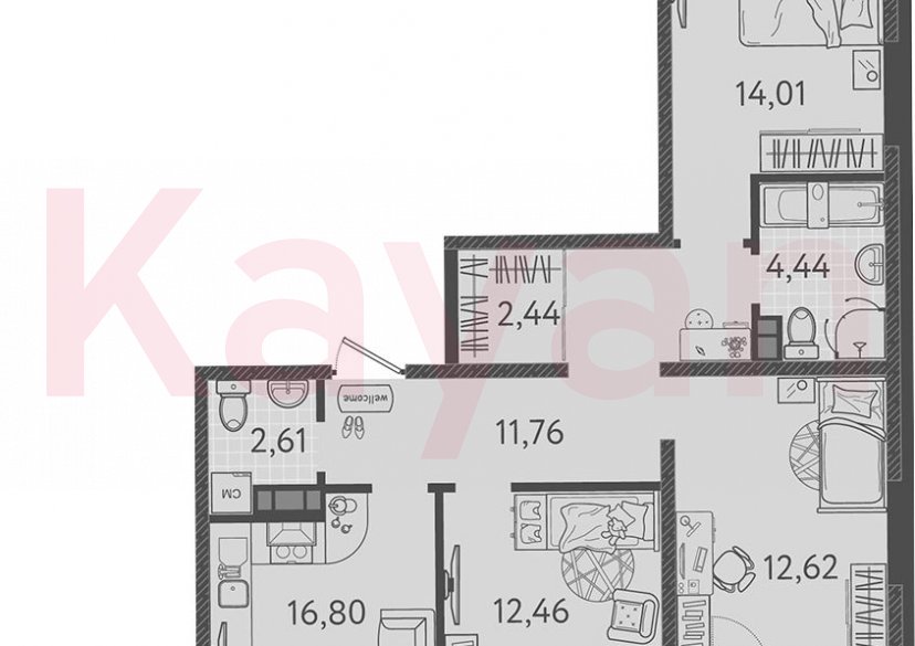 Продажа 4-комн. квартиры, 77.14 кв.м фото 0 Продажа 4-комн. квартиры, 77.14 кв.м фото 0