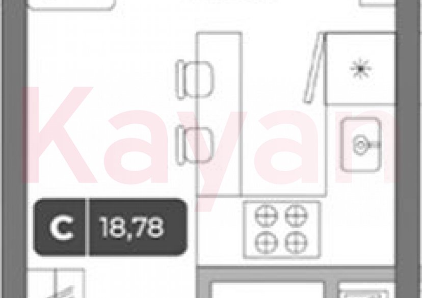 Продажа студии, 18.24 кв.м фото 0 Продажа студии, 18.24 кв.м фото 0