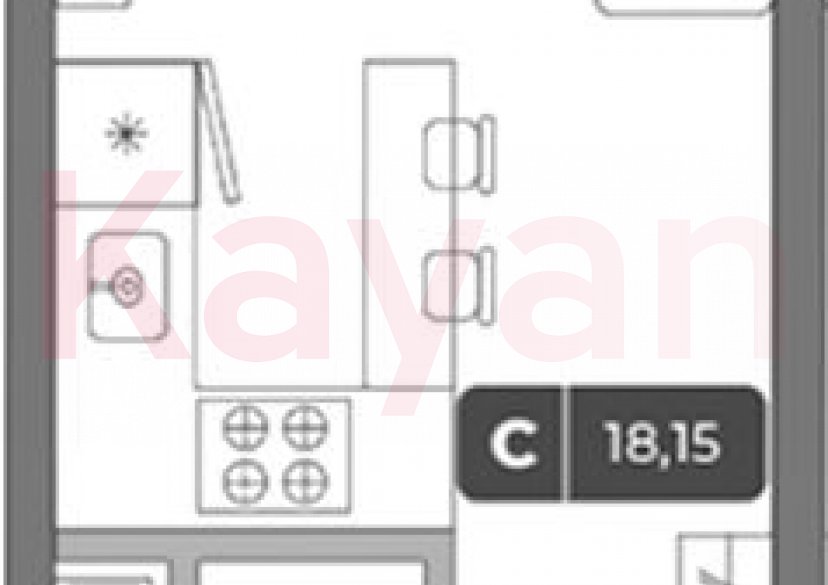 Продажа студии, 17.63 кв.м фото 0