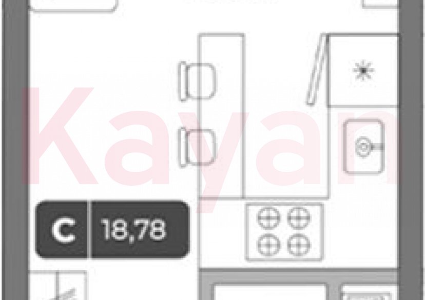 Продажа студии, 18.24 кв.м фото 0