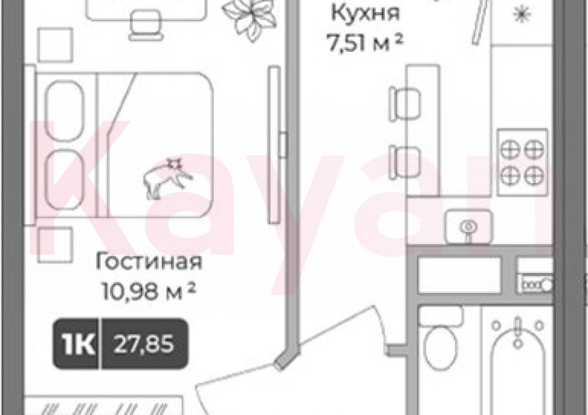 Продажа 1-комн. квартиры, 26.23 кв.м фото 0 Продажа 1-комн. квартиры, 26.23 кв.м фото 0