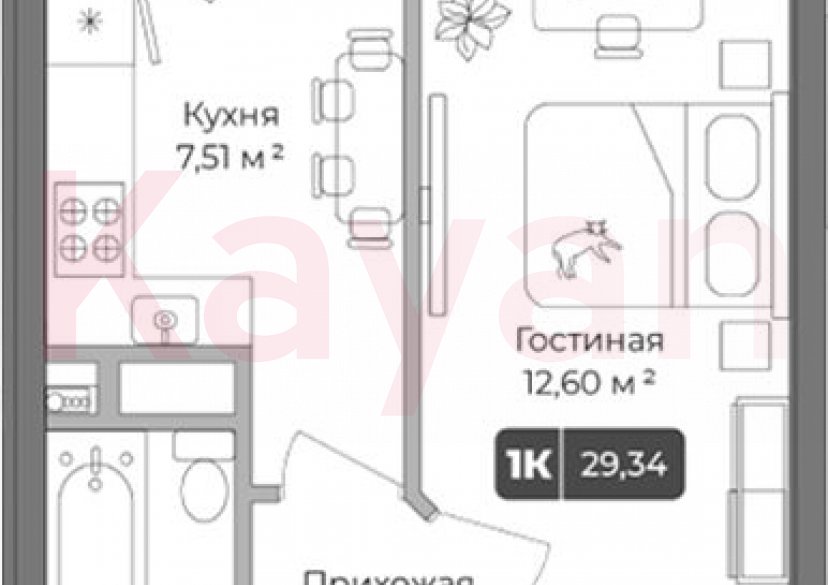 Продажа 1-комн. квартиры, 27.72 кв.м фото 0 Продажа 1-комн. квартиры, 27.72 кв.м фото 0