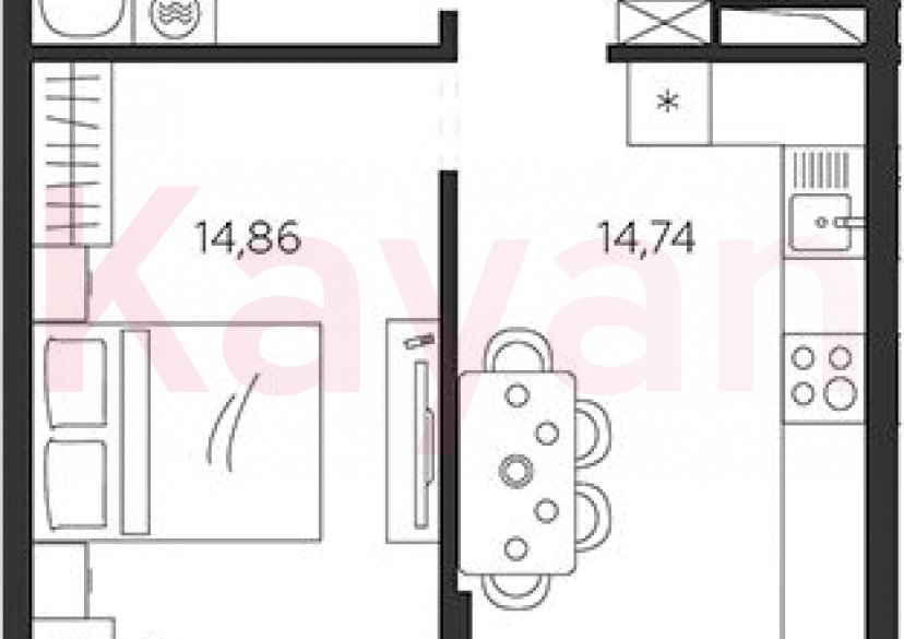 Продажа 1-комн. квартиры, 38.88 кв.м фото 0