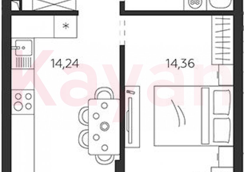 Продажа 1-комн. квартиры, 38.03 кв.м фото 0