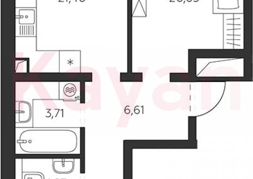 Продажа 2-комн. квартиры, 70.74 кв.м фото 0