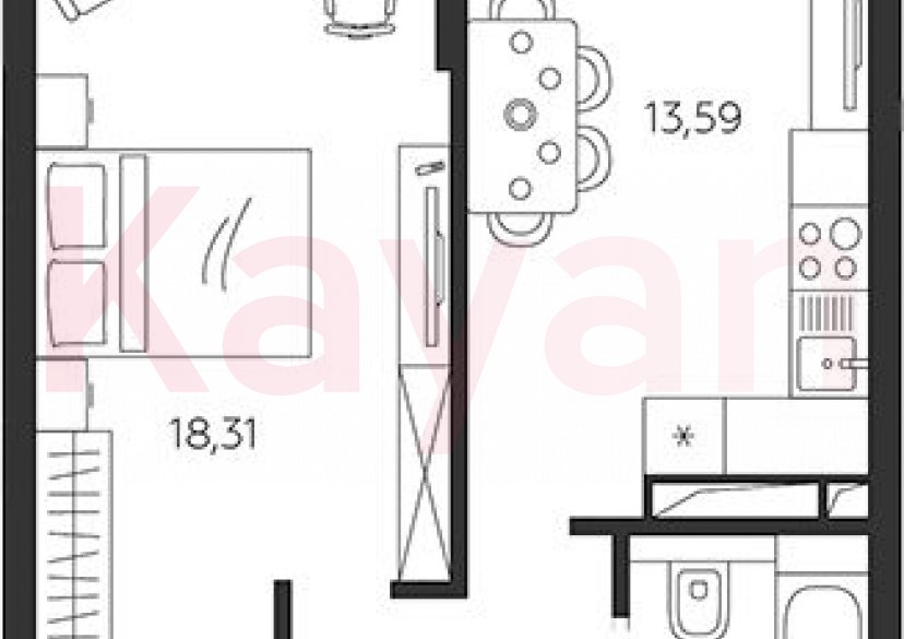 Продажа 1-комн. квартиры, 40.14 кв.м фото 0 Продажа 1-комн. квартиры, 40.14 кв.м фото 0