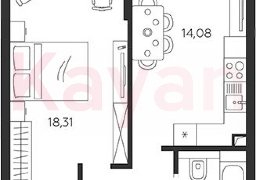 Продажа 1-комн. квартиры, 40.63 кв.м фото 0 Продажа 1-комн. квартиры, 40.63 кв.м фото 0