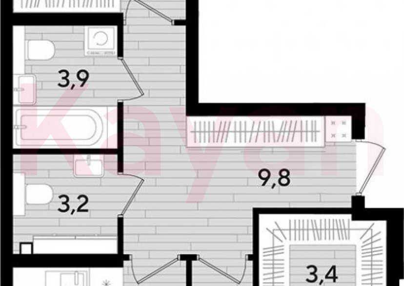 Продажа 2-комн. квартиры, 69.4 кв.м фото 0