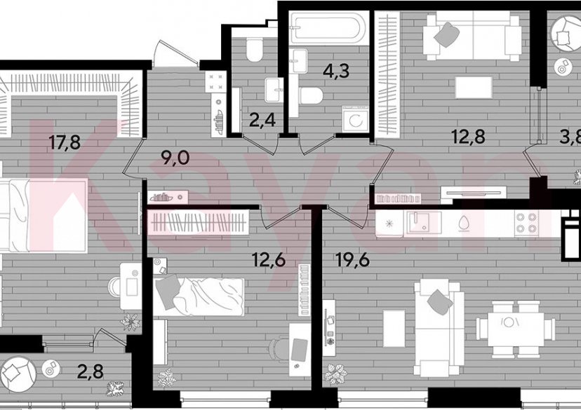 Продажа 3-комн. квартиры, 78.5 кв.м фото 0 Продажа 3-комн. квартиры, 78.5 кв.м фото 0