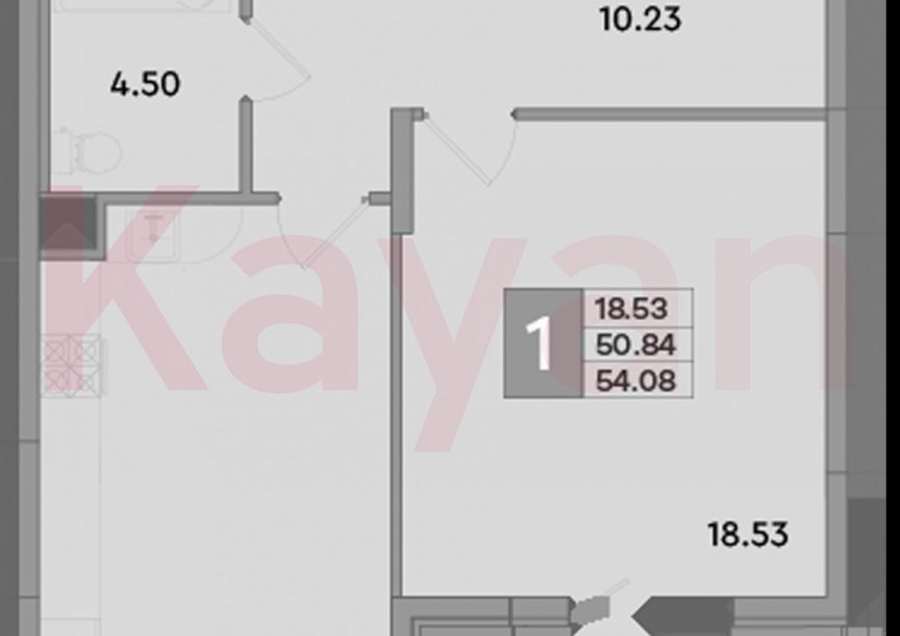 Продажа 1-комн. квартиры, 50.84 кв.м фото 0 Продажа 1-комн. квартиры, 50.84 кв.м фото 0