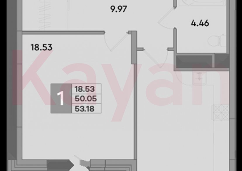 Продажа 1-комн. квартиры, 50.05 кв.м фото 0