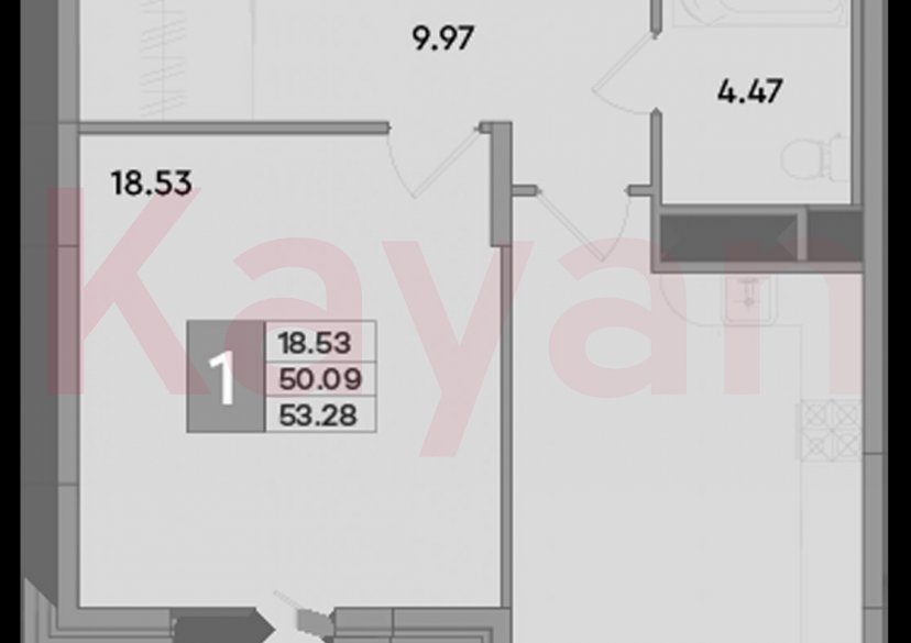 Продажа 1-комн. квартиры, 50.06 кв.м фото 0 Продажа 1-комн. квартиры, 50.06 кв.м фото 0