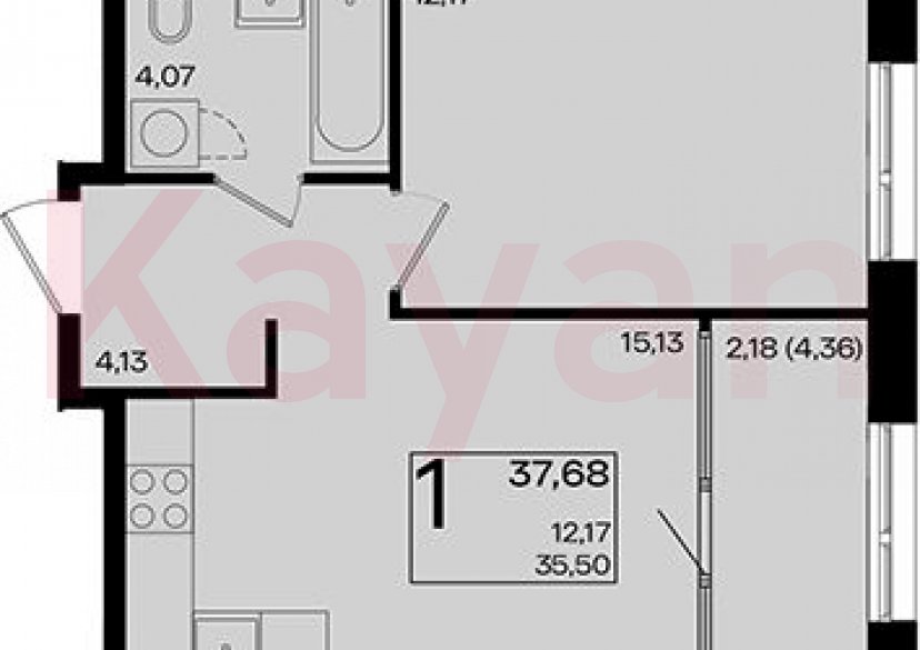 Продажа 2-комн. квартиры, 35.5 кв.м фото 0 Продажа 2-комн. квартиры, 35.5 кв.м фото 0