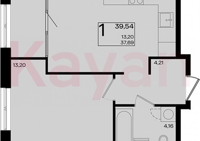 Продажа 2-комн. квартиры, 37.69 кв.м фото 0 Продажа 2-комн. квартиры, 37.69 кв.м фото 0