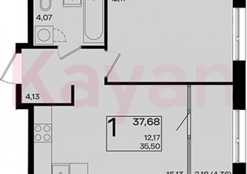 Продажа 2-комн. квартиры, 35.5 кв.м фото 0 Продажа 2-комн. квартиры, 35.5 кв.м фото 0