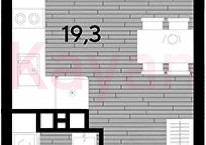 Продажа студии, 22.9 кв.м фото 0 Продажа студии, 22.9 кв.м фото 0