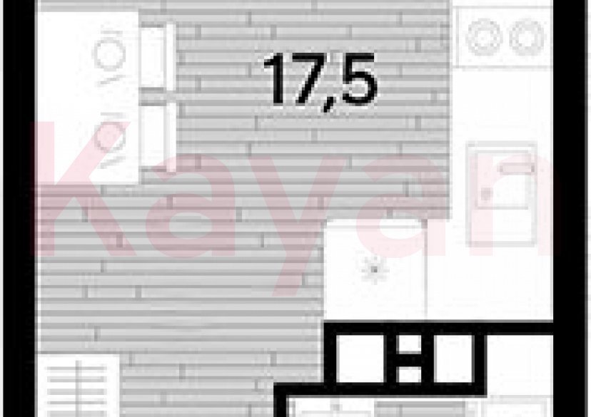 Продажа студии, 21.1 кв.м фото 0 Продажа студии, 21.1 кв.м фото 0