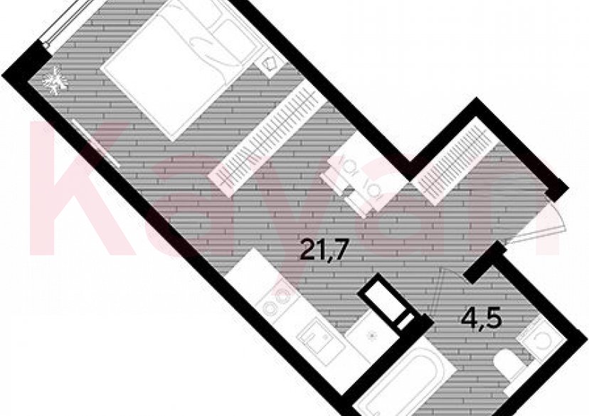 Продажа студии, 26.2 кв.м фото 0