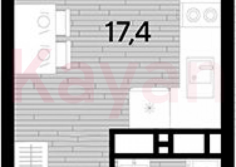 Продажа студии, 20.9 кв.м фото 0 Продажа студии, 20.9 кв.м фото 0