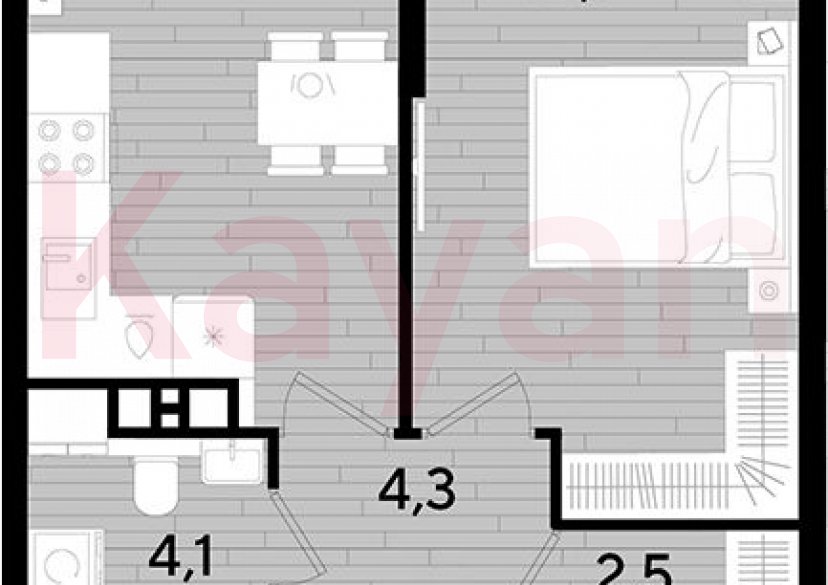 Продажа 1-комн. квартиры, 38.1 кв.м фото 0