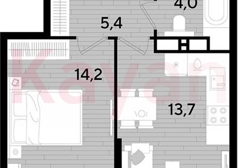 Продажа 1-комн. квартиры, 37.3 кв.м фото 0