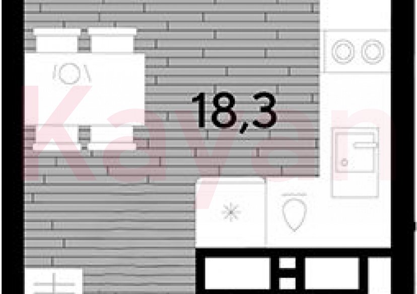 Продажа студии, 21.5 кв.м фото 0