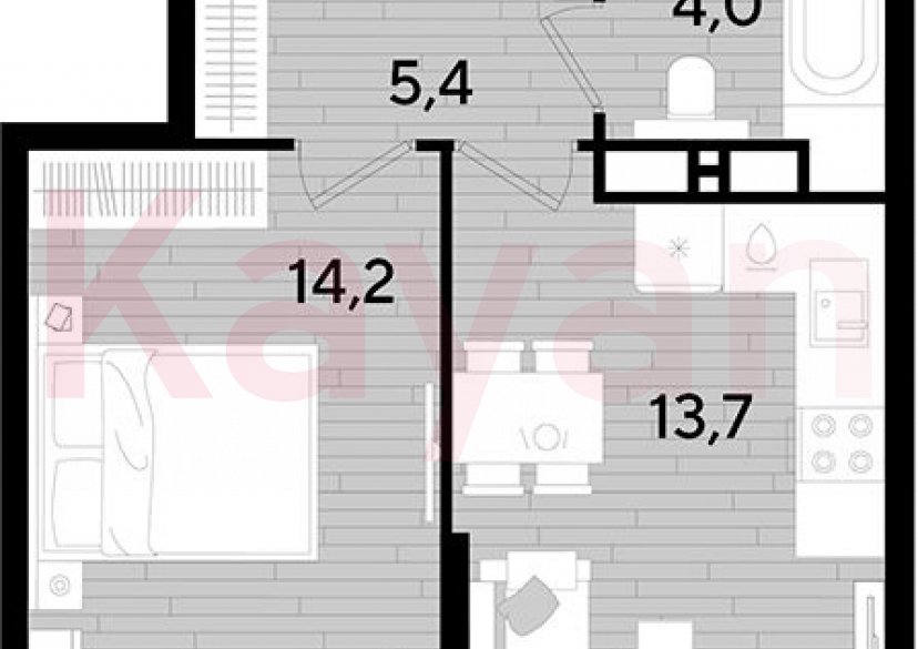 Продажа 1-комн. квартиры, 37.3 кв.м фото 0
