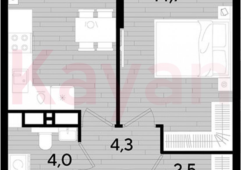 Продажа 1-комн. квартиры, 37.9 кв.м фото 0 Продажа 1-комн. квартиры, 37.9 кв.м фото 0
