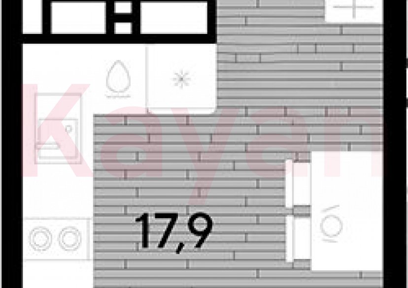 Продажа студии, 21.1 кв.м фото 0 Продажа студии, 21.1 кв.м фото 0