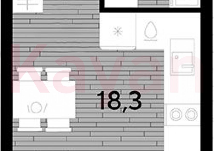 Продажа студии, 21.7 кв.м фото 0