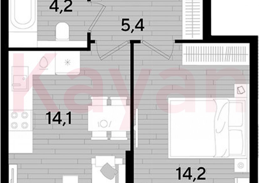 Продажа 1-комн. квартиры, 37.9 кв.м фото 0