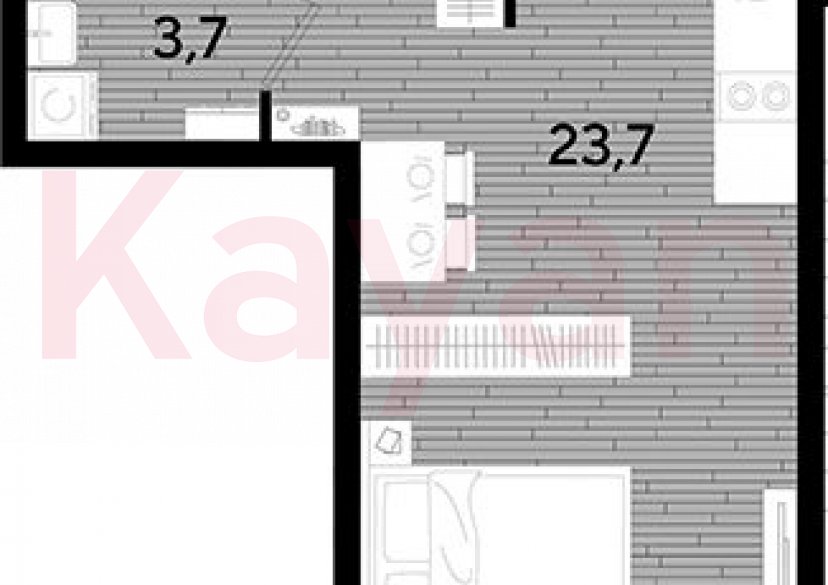 Продажа студии, 27.4 кв.м фото 0