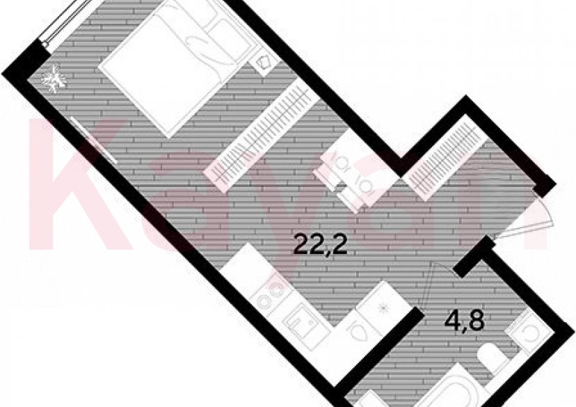 Продажа студии, 27 кв.м фото 0