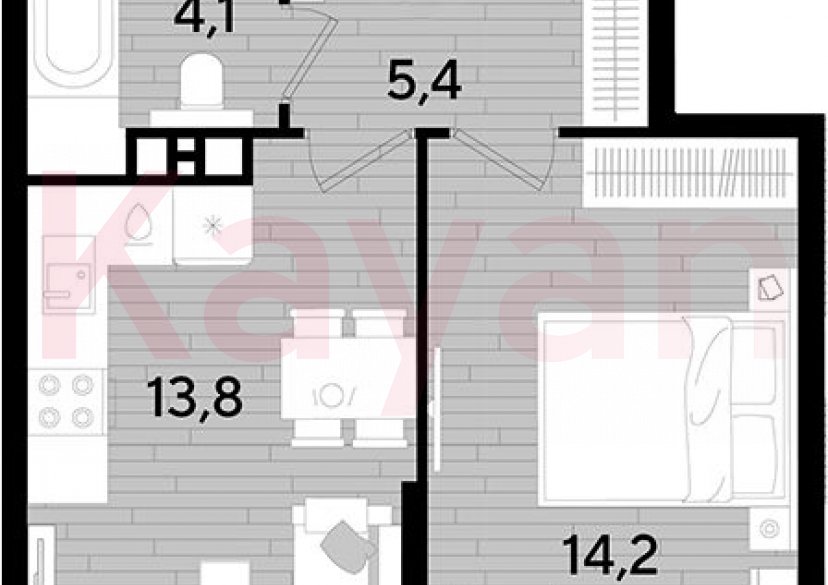 Продажа 1-комн. квартиры, 37.5 кв.м фото 0