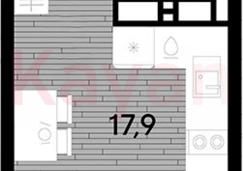 Продажа студии, 21.1 кв.м фото 0 Продажа студии, 21.1 кв.м фото 0