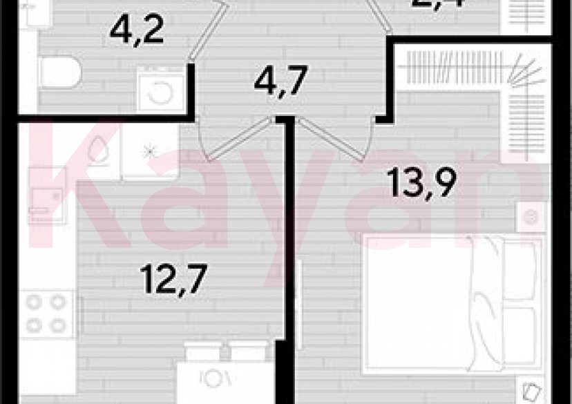 Продажа 1-комн. квартиры, 37.9 кв.м фото 0