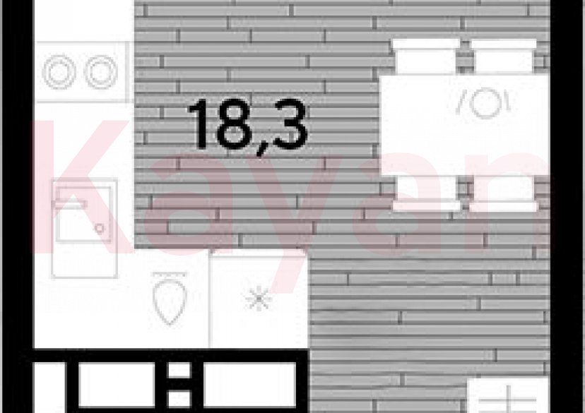 Продажа студии, 21.5 кв.м фото 0 Продажа студии, 21.5 кв.м фото 0