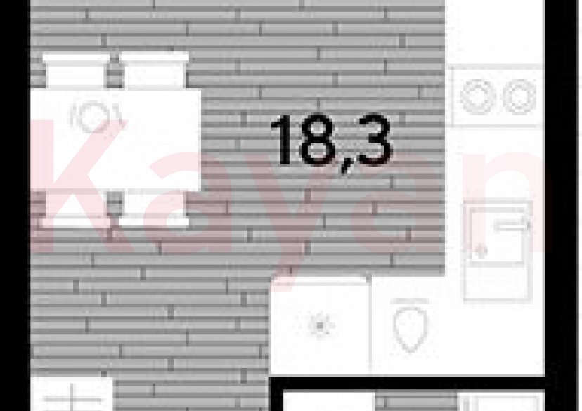 Продажа студии, 21.7 кв.м фото 0 Продажа студии, 21.7 кв.м фото 0