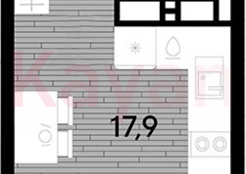 Продажа студии, 21.1 кв.м фото 0