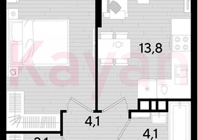 Продажа 1-комн. квартиры, 39.5 кв.м фото 0 Продажа 1-комн. квартиры, 39.5 кв.м фото 0