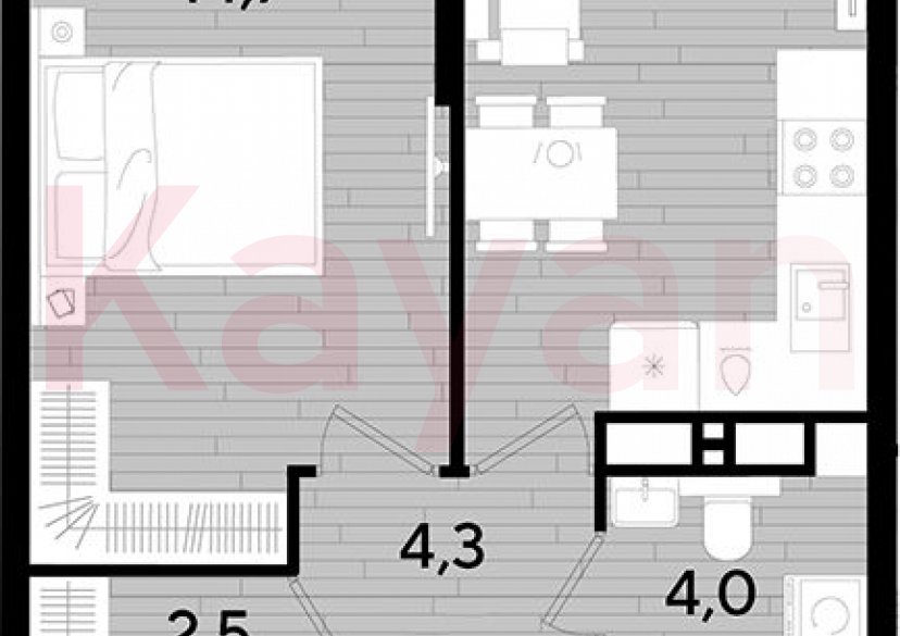 Продажа 1-комн. квартиры, 37.9 кв.м фото 0