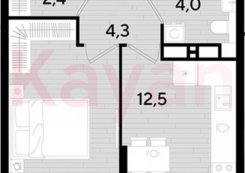 Продажа 1-комн. квартиры, 37.3 кв.м фото 0 Продажа 1-комн. квартиры, 37.3 кв.м фото 0