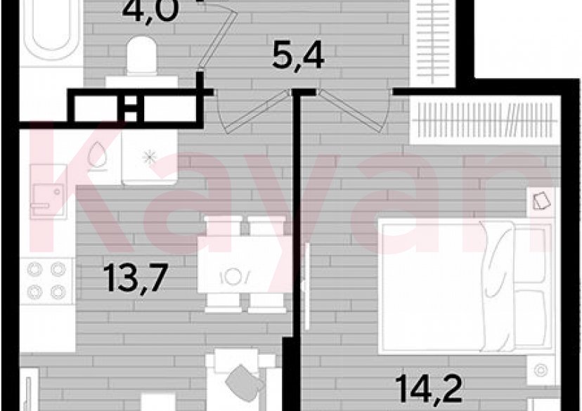 Продажа 1-комн. квартиры, 37.3 кв.м фото 0 Продажа 1-комн. квартиры, 37.3 кв.м фото 0