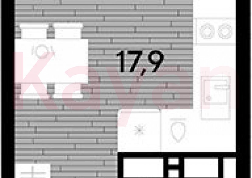 Продажа студии, 21.1 кв.м фото 0