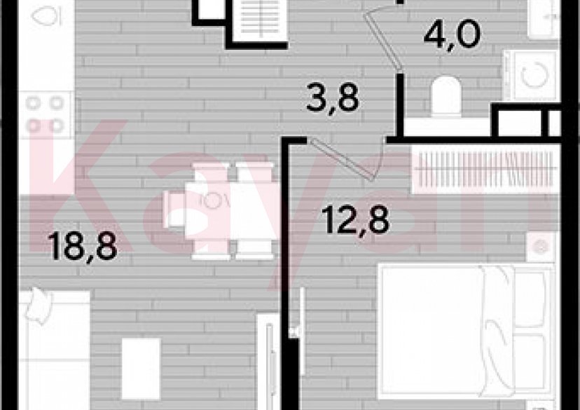 Продажа 1-комн. квартиры, 39.4 кв.м фото 0 Продажа 1-комн. квартиры, 39.4 кв.м фото 0