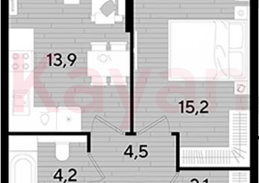 Продажа 1-комн. квартиры, 39.9 кв.м фото 0 Продажа 1-комн. квартиры, 39.9 кв.м фото 0