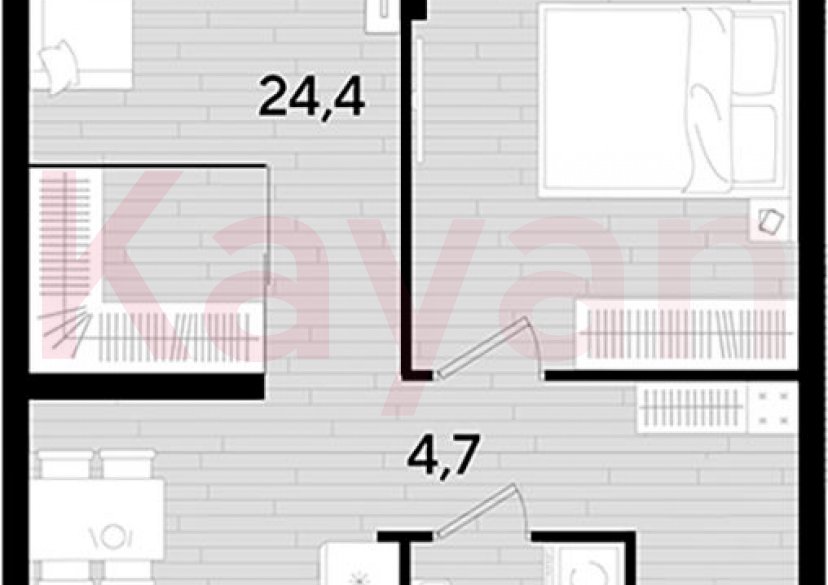 Продажа 1-комн. квартиры, 47.9 кв.м фото 0 Продажа 1-комн. квартиры, 47.9 кв.м фото 0