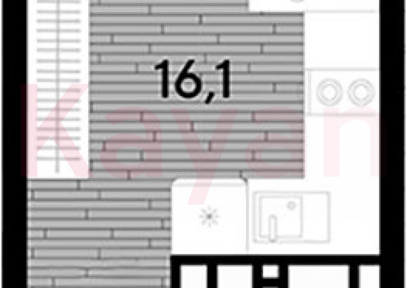 Продажа студии, 19.2 кв.м фото 0 Продажа студии, 19.2 кв.м фото 0