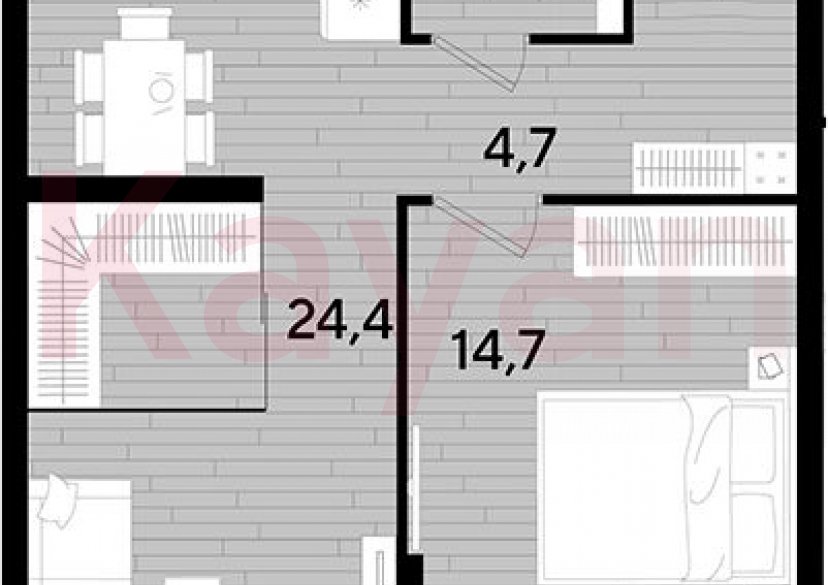 Продажа 1-комн. квартиры, 47.9 кв.м фото 0 Продажа 1-комн. квартиры, 47.9 кв.м фото 0