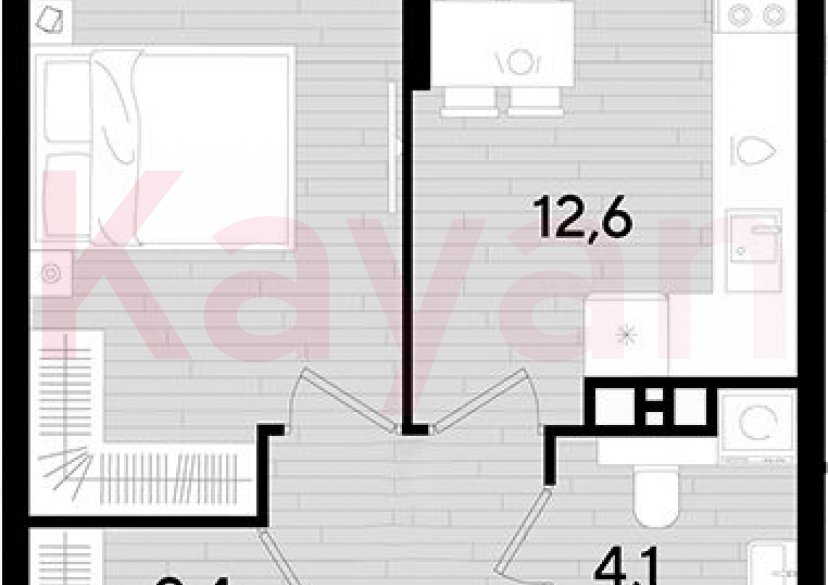 Продажа 1-комн. квартиры, 37.5 кв.м фото 0